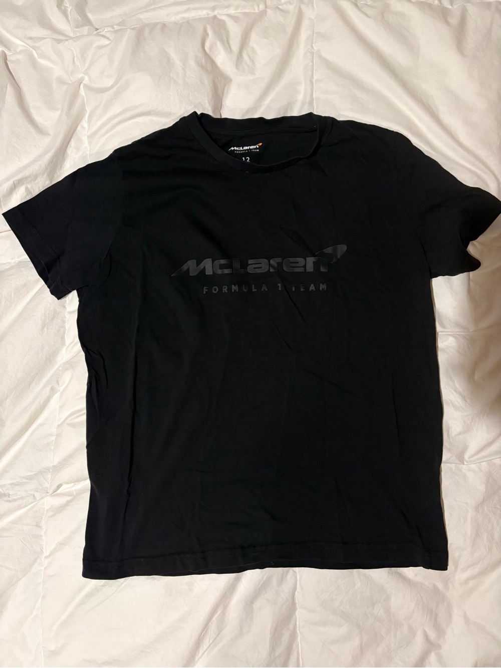 McLaren Formula One Team F1 Women’s Black Shirt (UK12) Black Logo